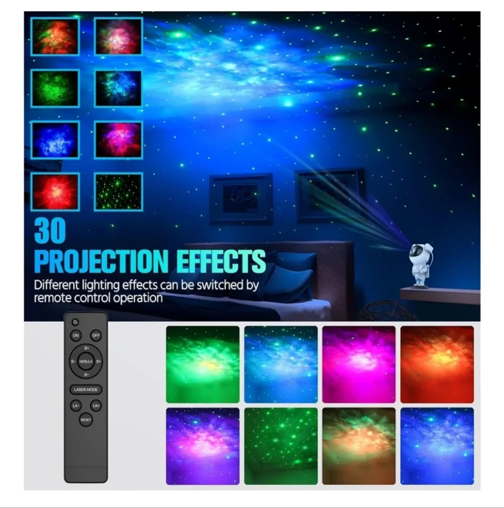 Night Light Astronaut Galaxy Star
